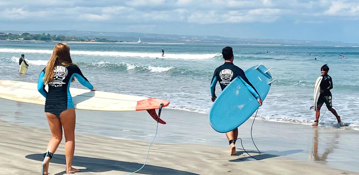 Try surfing at Uluwatu