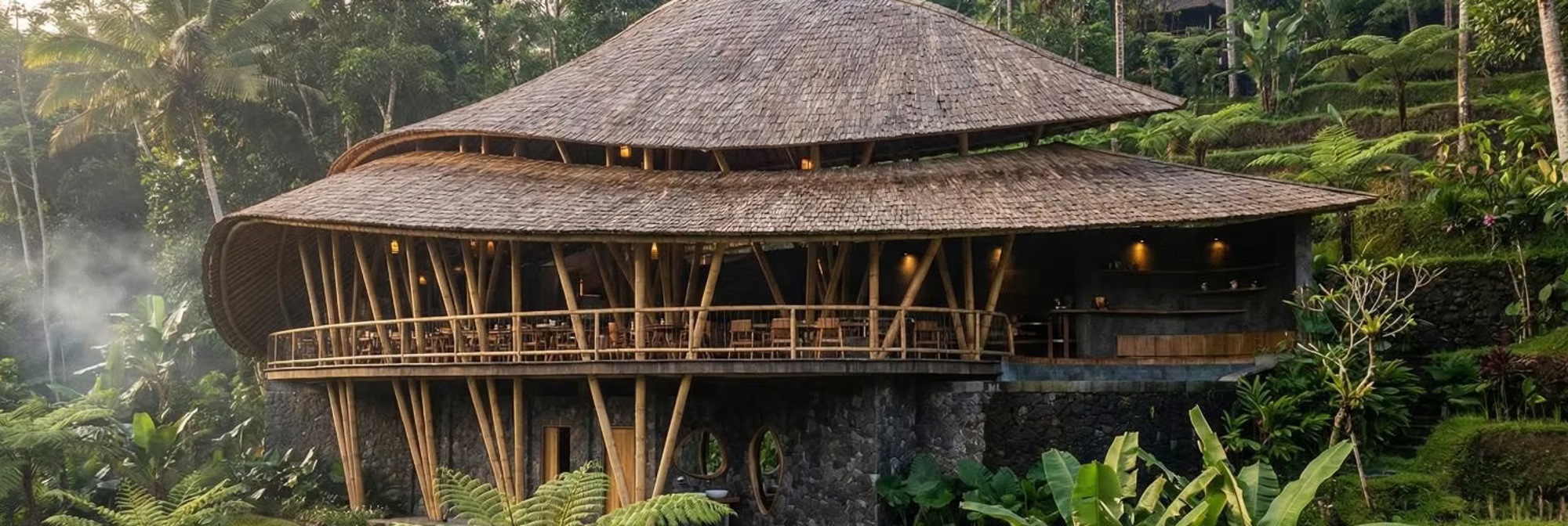 View of Desa Eko Glamping resort in Munduk Bali