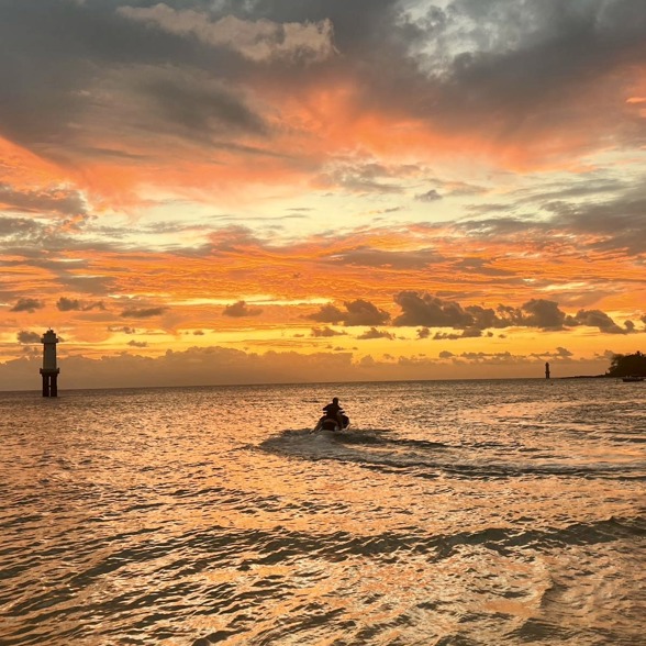 Enjoy the beautiful sunset at Sanur