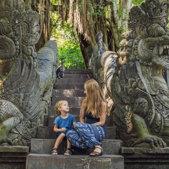 Ubud Monkey Forest Family Trip