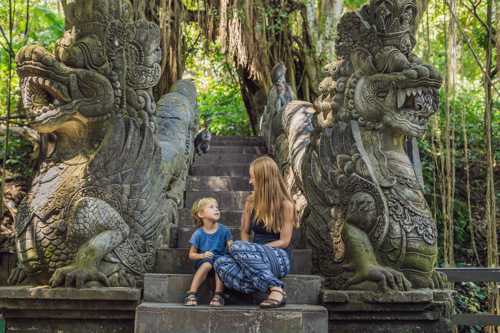 Children loves Monkey Forest Ubud