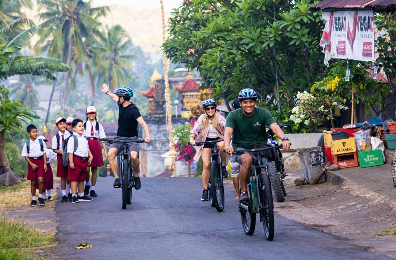 Biking Village Tourists 03