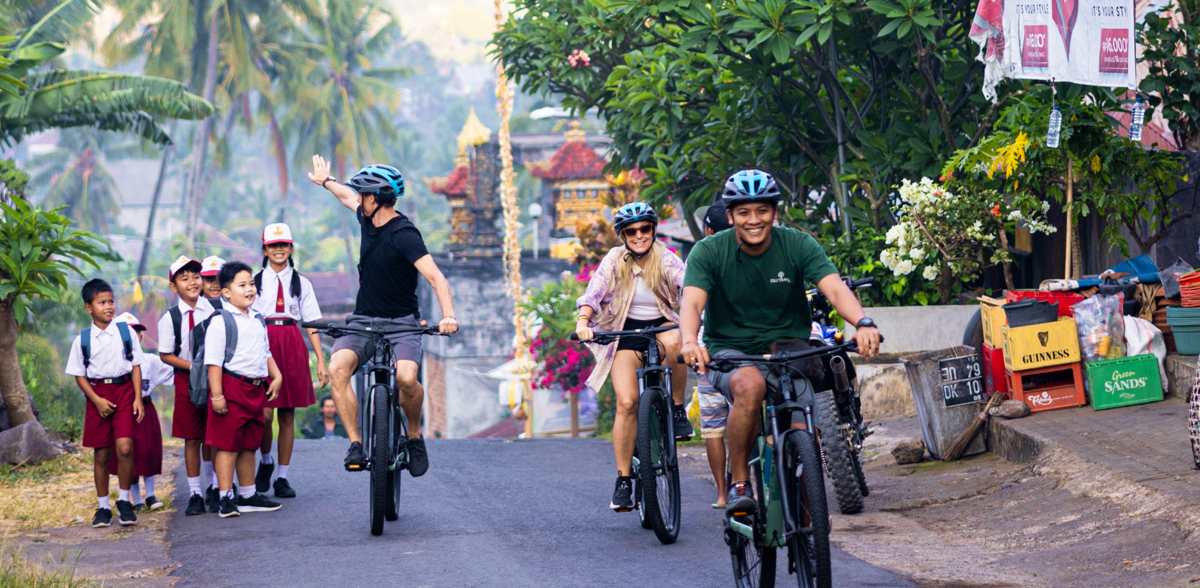 Biking Village Tourists 03