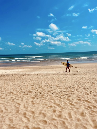 Legian Beach great for surfing