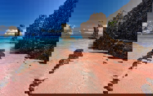 Stunning nature at Pink Beach, Komodo