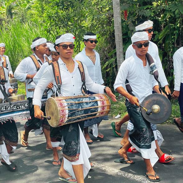 Bali Ceremony Parade Drums