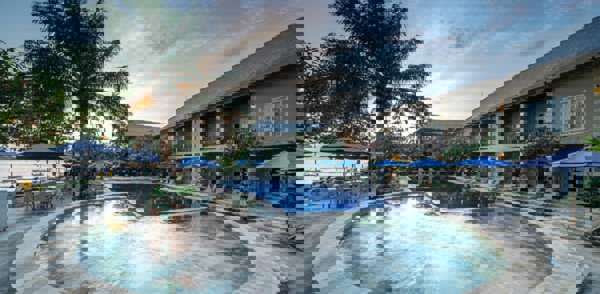 Resort pool view