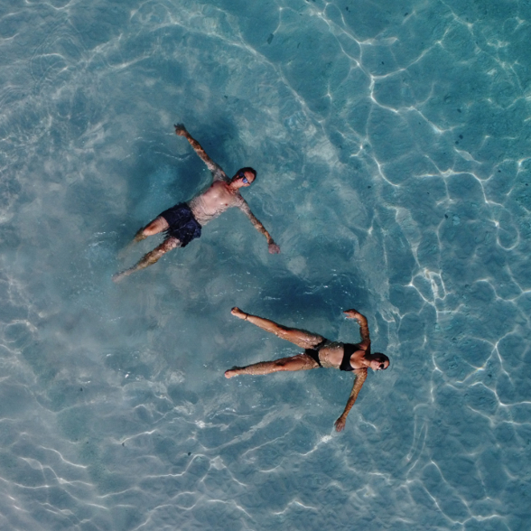 Take a dip at Pink Beach