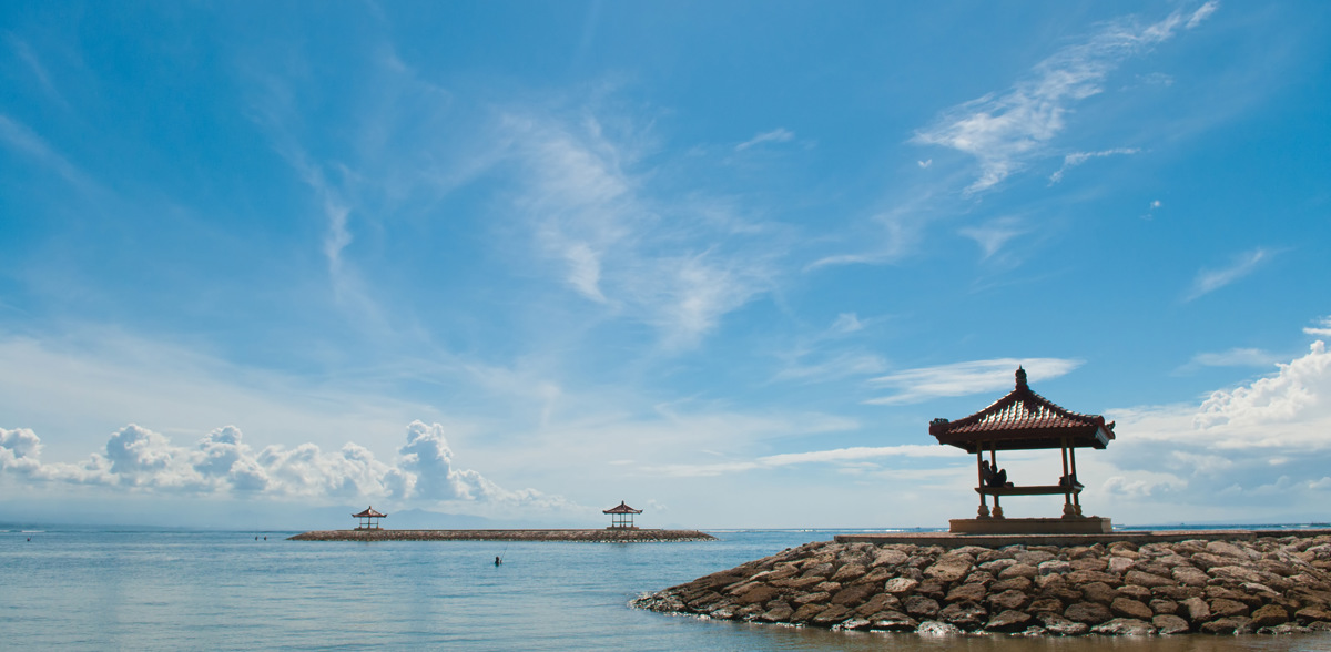 Sanur beach front