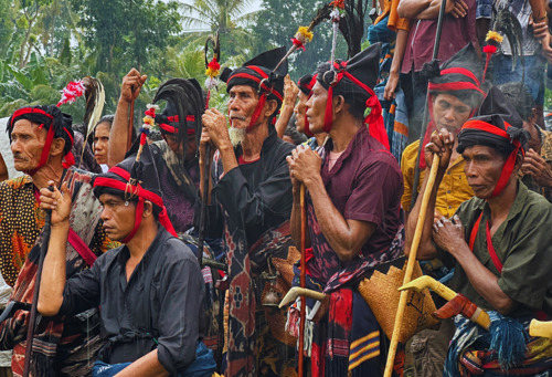 Local warriors at the annual Pasola Festival, Sumba Indonesia