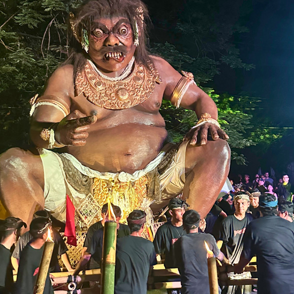 Nyepi Ogoh Parade Village Bali