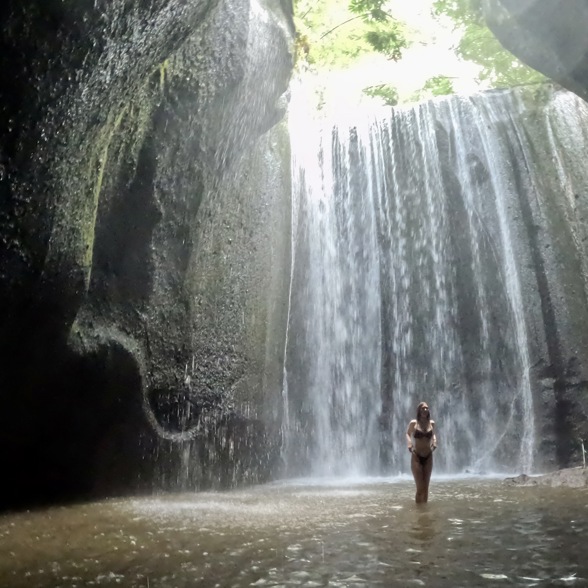 Tukad Cepung hidden waterfall inside a cave