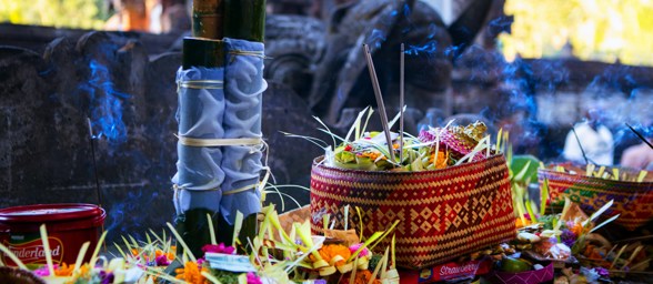 Offerings in temple