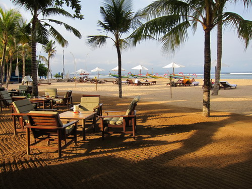 Sanur beach promenade