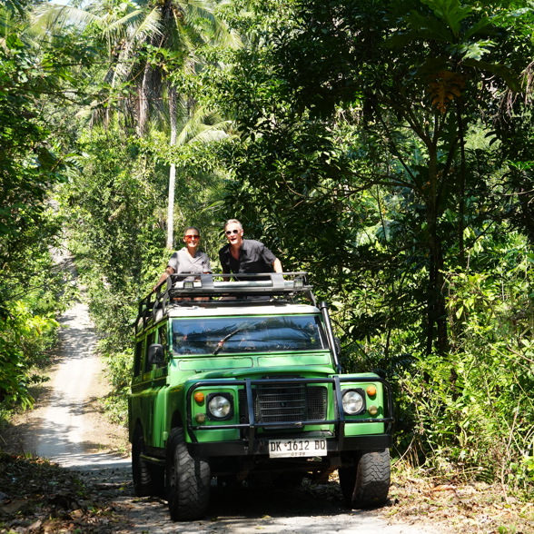 Jeep safari through jungle roads