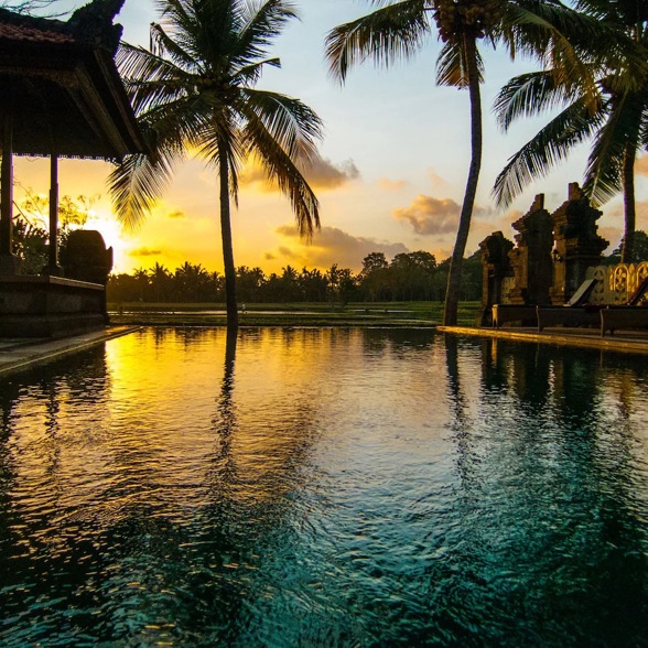 Bali Ubud Green Field Hotel Pool View