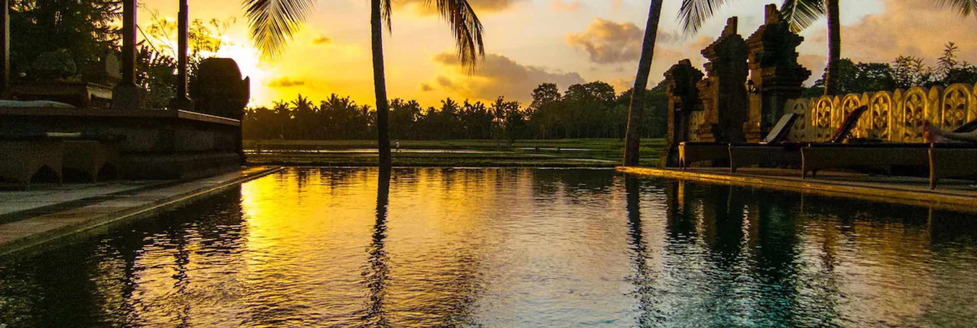 Bali Ubud Green Field Hotel Pool View