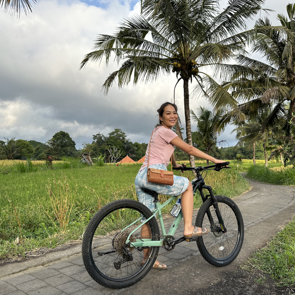 Biking Ubud