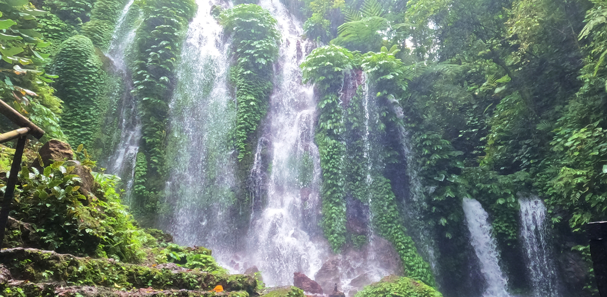 Visit the balinese waterfalls