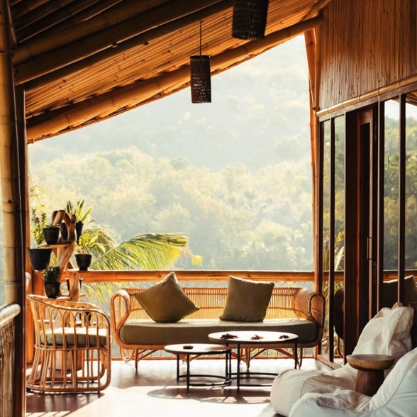 Ketanu Bamboo Lodges Sumba Room Terrace