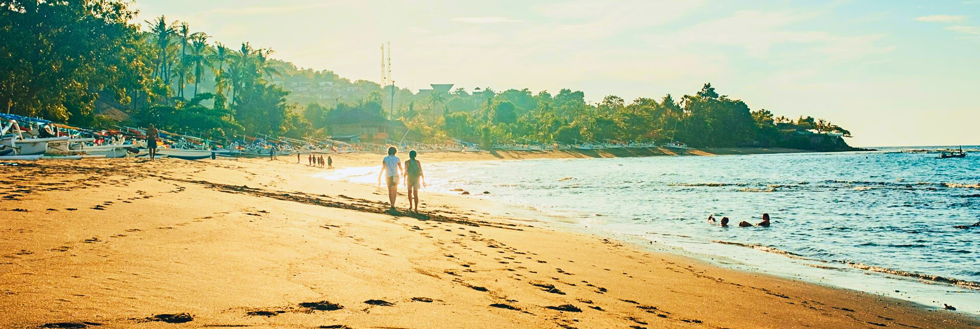Amed Beach Coast Line Town