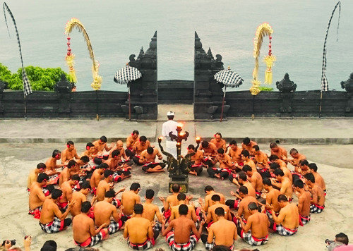 Traditional Kacek Fire Dance Bali