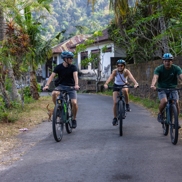 Biking Village Tourists 02