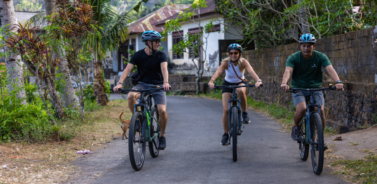 Biking Village Tourists 02