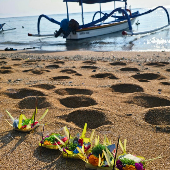 Nyepi Beach Offerings