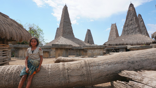 Girl in Rende village Sumba Indonesia