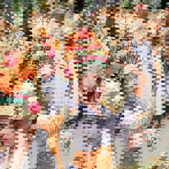 Ceremony in the streets of Ubud