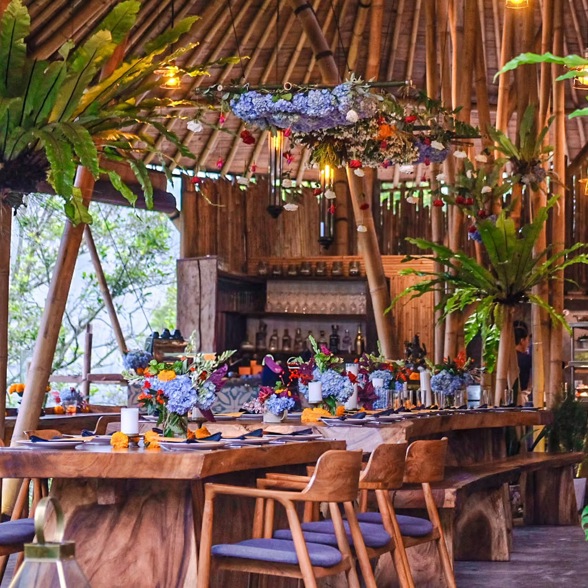 The Botanist open-air restaurant