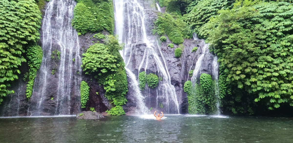 Swim in the waterfalls