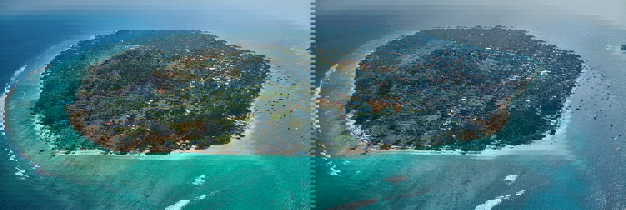 Gili Trawangan Island Drone View