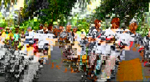 Religious ceremony in the streets