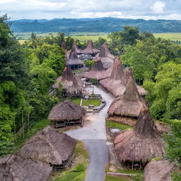 Sumba village traditional houses