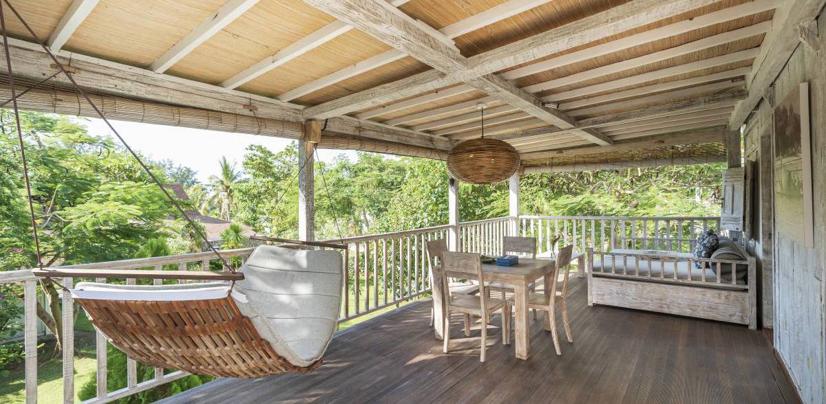 Take a rest on the patio