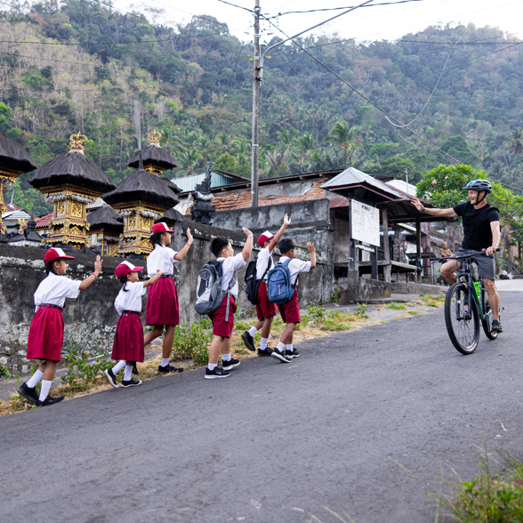 Go biking in the village