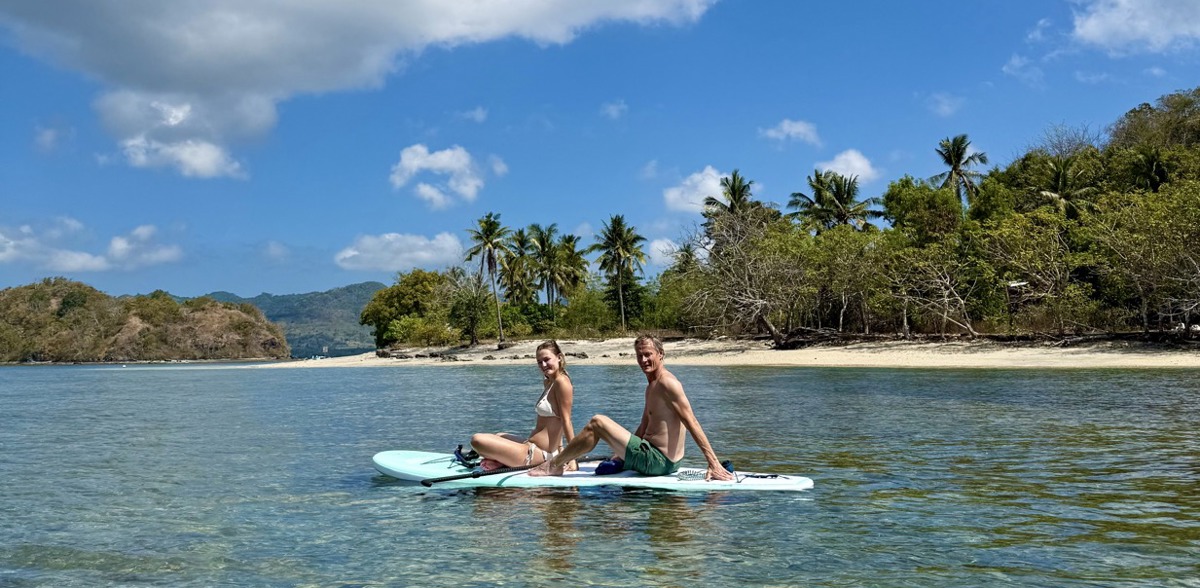 Rent sup boards and snorkle the coral reef, Gili Asahan