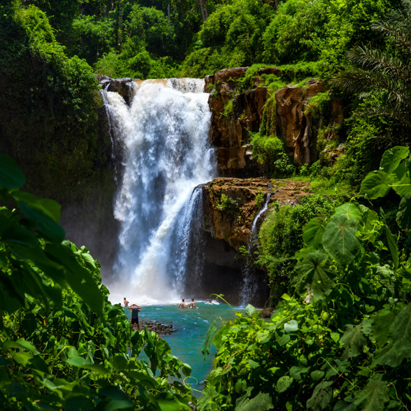 Visit the captivating Tegenungan Waterfall