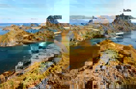 View of Padar Island, Flores, Indonesia