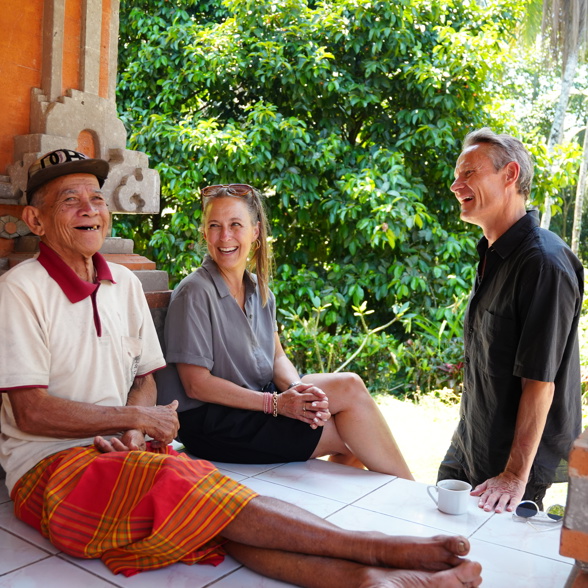 Visit with a balinese family