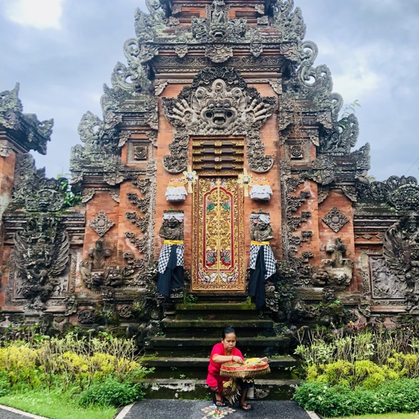 Temple Offering Ubud Bali