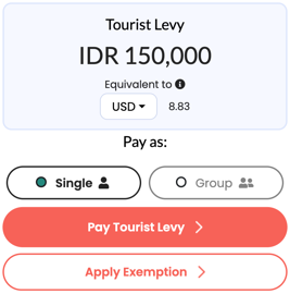 Tourist Tax Bali